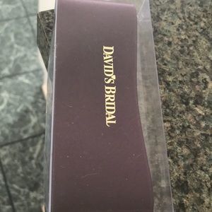 David’s Bridal Eggplant Sash
